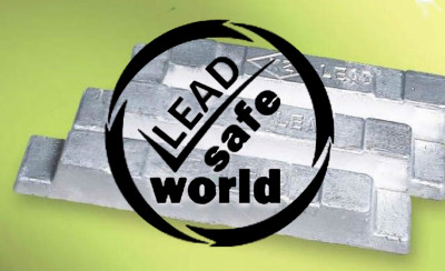 Clear, Georgeina Lead Safe World Logo over Lead Bars